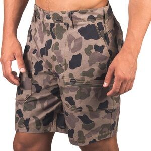 Carhartt x Hurley Camo Work Short 7" Inseam Workwear Cargo Khaki Tan Green
